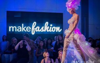 MakeFashion Gala Wearable Technology Snow Queen Haute Couture Dress 2 by Kiki Beletskaia Zyris. McDonald Photography