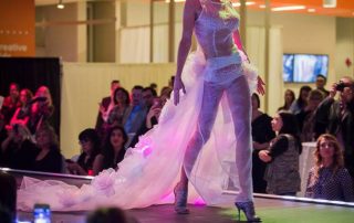MakeFashion Gala Wearable Technology Snow Queen Haute Couture Dress 3 by Kiki Beletskaia Zyris. McDonald Photography
